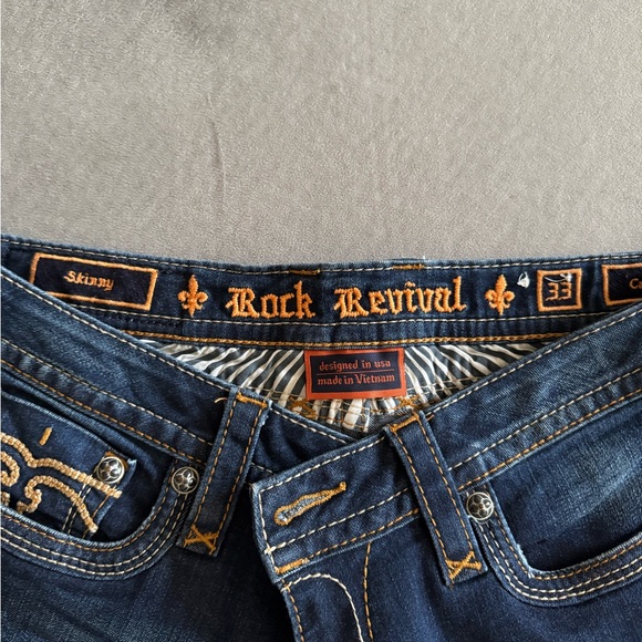 Rock Revival Dark Blue Boot Cut Jeans - Picture 2 of 10